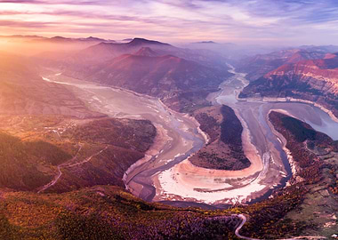 Dam Kardjali at sunset