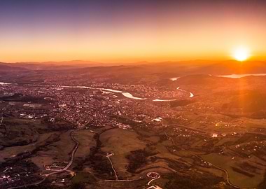 Sunset over Kardjali