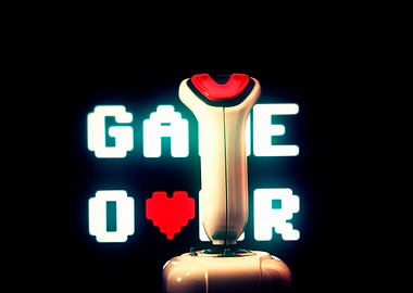 Joystick screen game glow