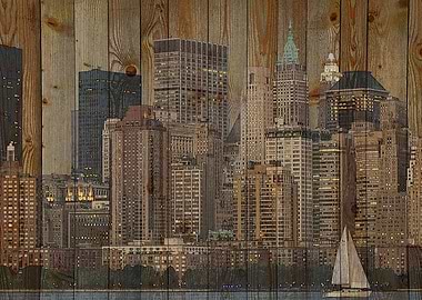 Skyline of New York USA