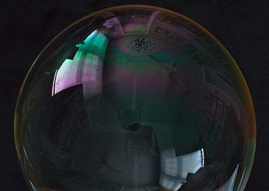 Room in a soap bubble