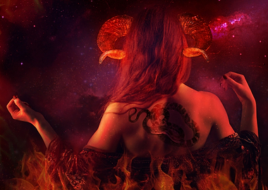 Varita with a snake tatoo