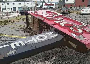 Old Sands Retro Sign