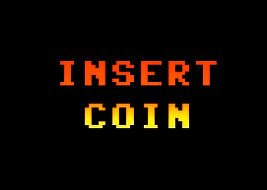 Insert coin 8bit retro