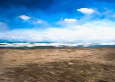 stormy sea with clouds