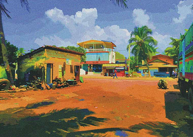 Galle Road Sunny day