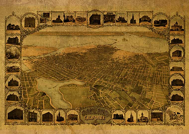 Oakland City Map 1900