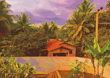 View from balcony in Galle