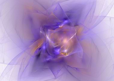 Folds In Purple and Orange