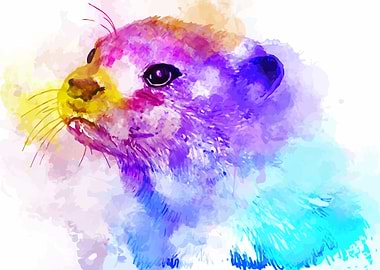 Colorful Otter