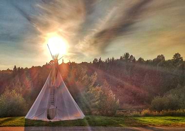 Teepee Sunset