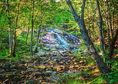 Northern Summer Waterfall