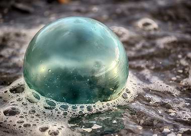 Floating glass ball