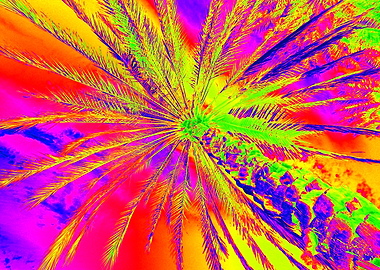 Vibrant Palm tree