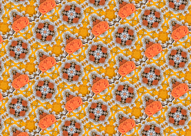 creative roses pattern