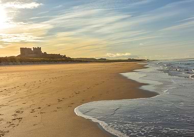 Bamburgh Castle Sunset