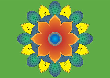 Colorful mandala pattern