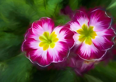 colorful primroses