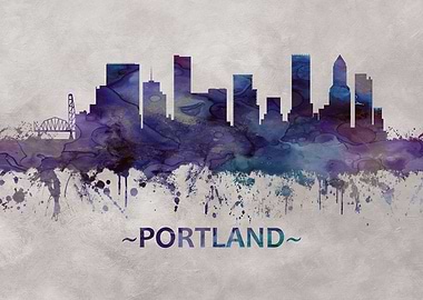 Portland Oregon skyline
