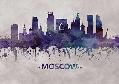 Moscow Russia skyline