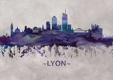 Lyon France skyline