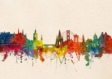 edinburgh watercolor