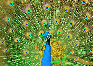 Indian Peaccok dancing