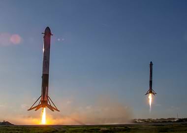 Falcon Heavy Booster Land