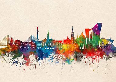 copenhagen watercolor