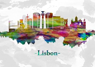 Lisbon Portugal skyline