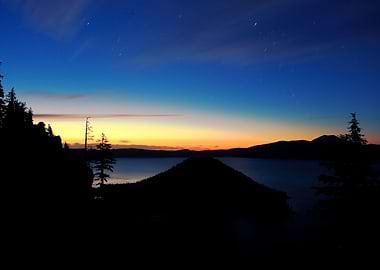 Crater Lake Night