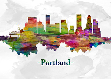 Portland Oregon skyline