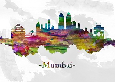 Mumbai India skyline