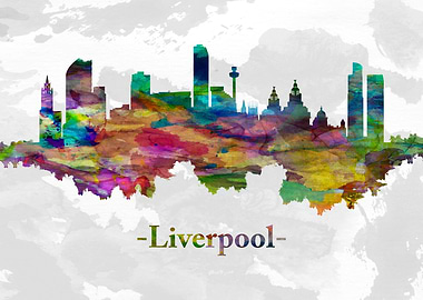 Liverpool England skyline