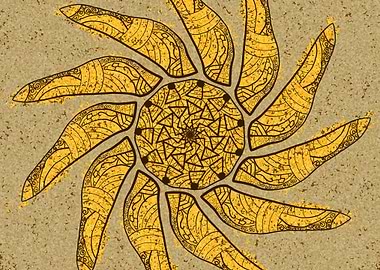 Sun in the Desert Mandala