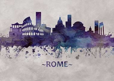Rome Italy skyline