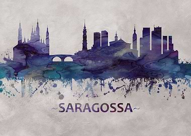 Saragossa Spain skyline