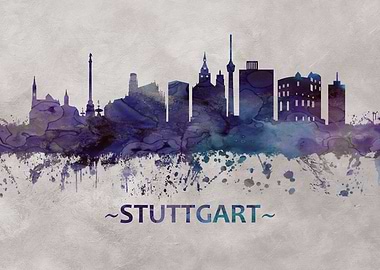 Stuttgart Germany skyline