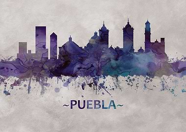 Puebla Mexico skyline