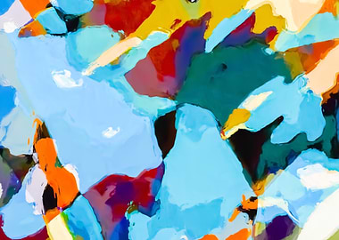 splash painting abstract