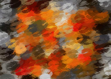 kisses lipstick pattern