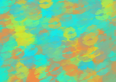 kisses lipstick pattern