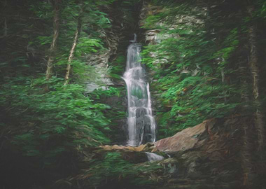 Waterfall Painting