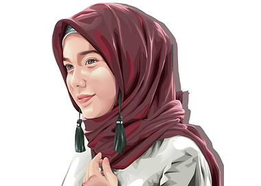 Red Hijab 01