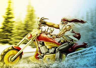 Biker Santa