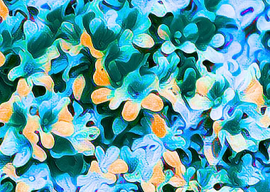 abstract modern floral