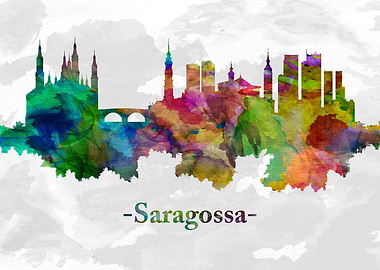 Saragossa Spain skyline