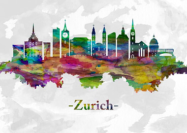 Zurich Switzerland skyline