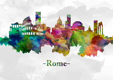 Rome Italy skyline