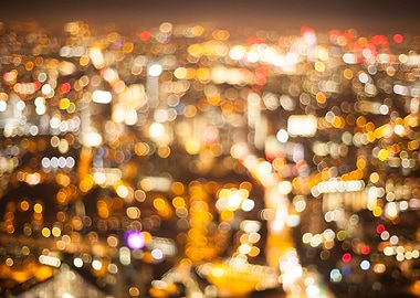 Defocussed city lights